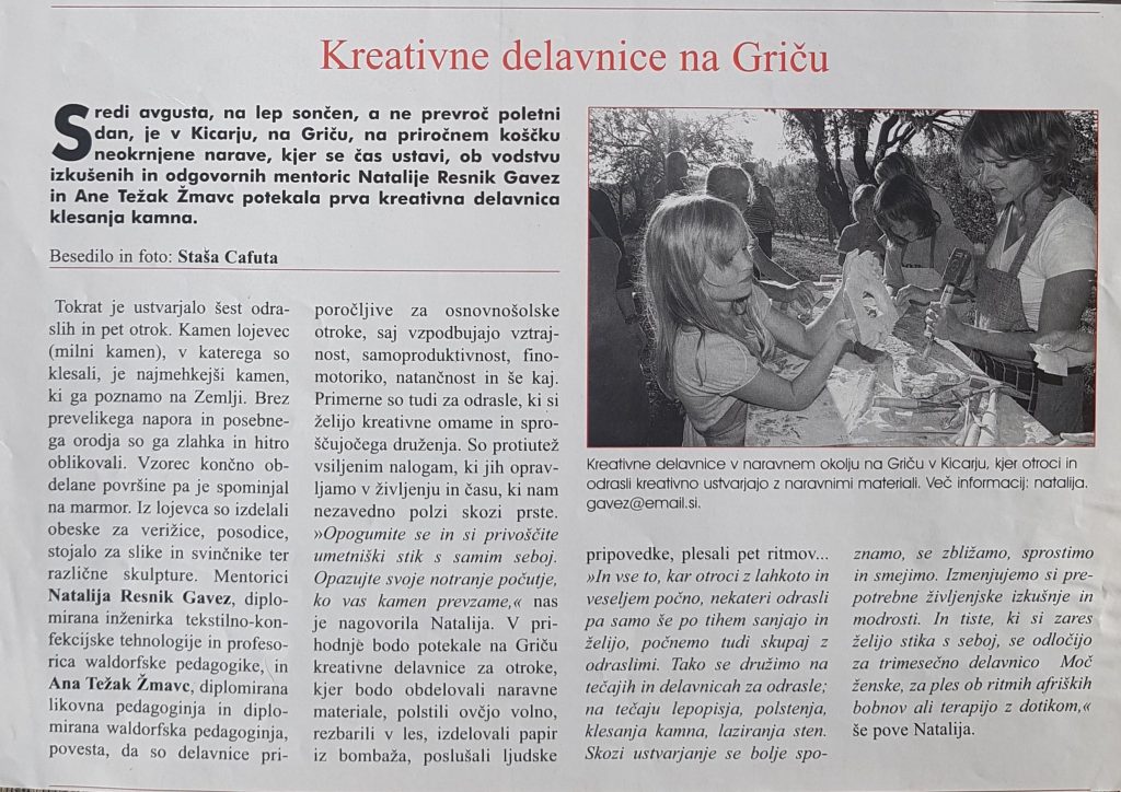 PTUJČAN: Kreativne delavnice na Griču