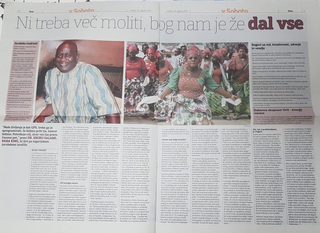 VEČER: Ni treba več moliti, bog nam je že dal vse